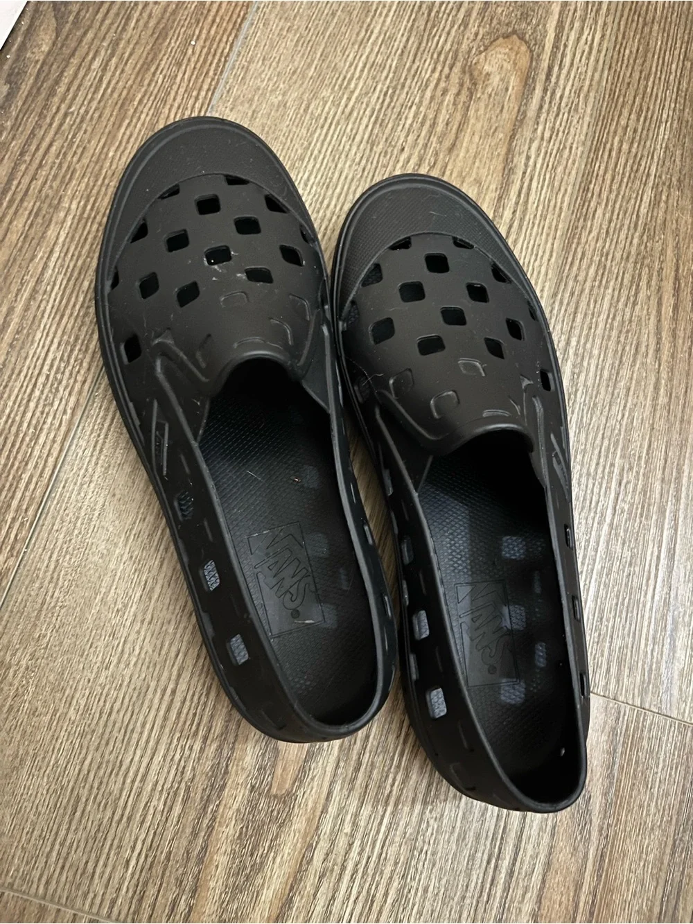 Vans TRK Womens Black Slip-On Water-Friendly Shoe 7